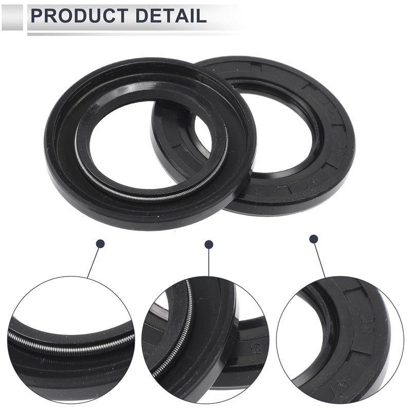 RATCHROLL Oil Seal TC Seal Ring Rotary Shaft Seal 28x47x5mm High Pressure Nitrile Rubber Black 5 Pcs - Image 5